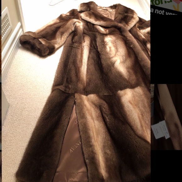 Full length mink coat. Real fur - Picture 3 of 5